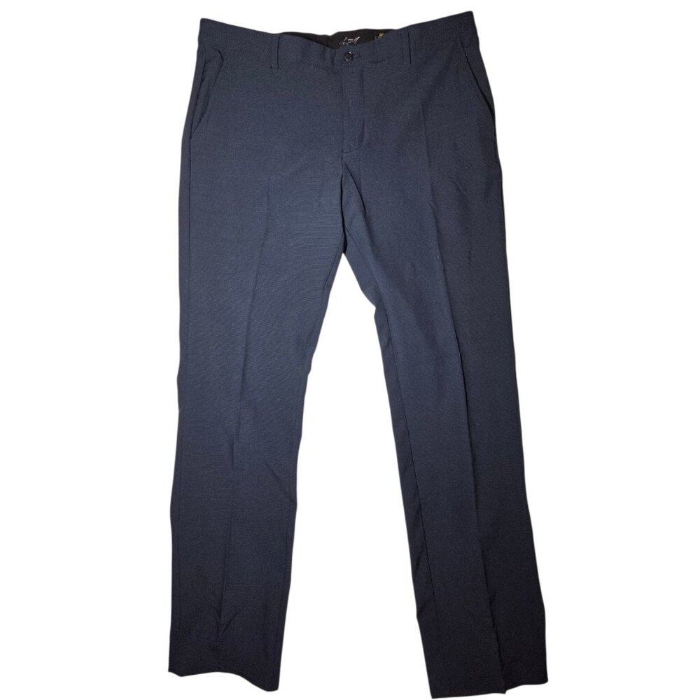 Greg Norman 'Jordan' Golf Pants Straight Stretch Navy Blue 38x32